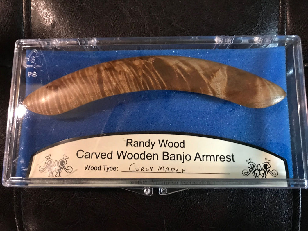 Randy Wood Carved Banjo Armrest